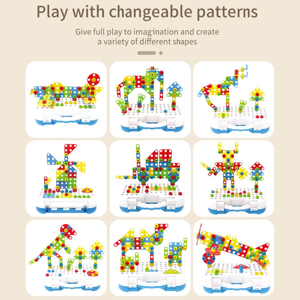 Gardening Tools For 3 Year Old - 246Pcs Mosaic Building Model Blocks Construction