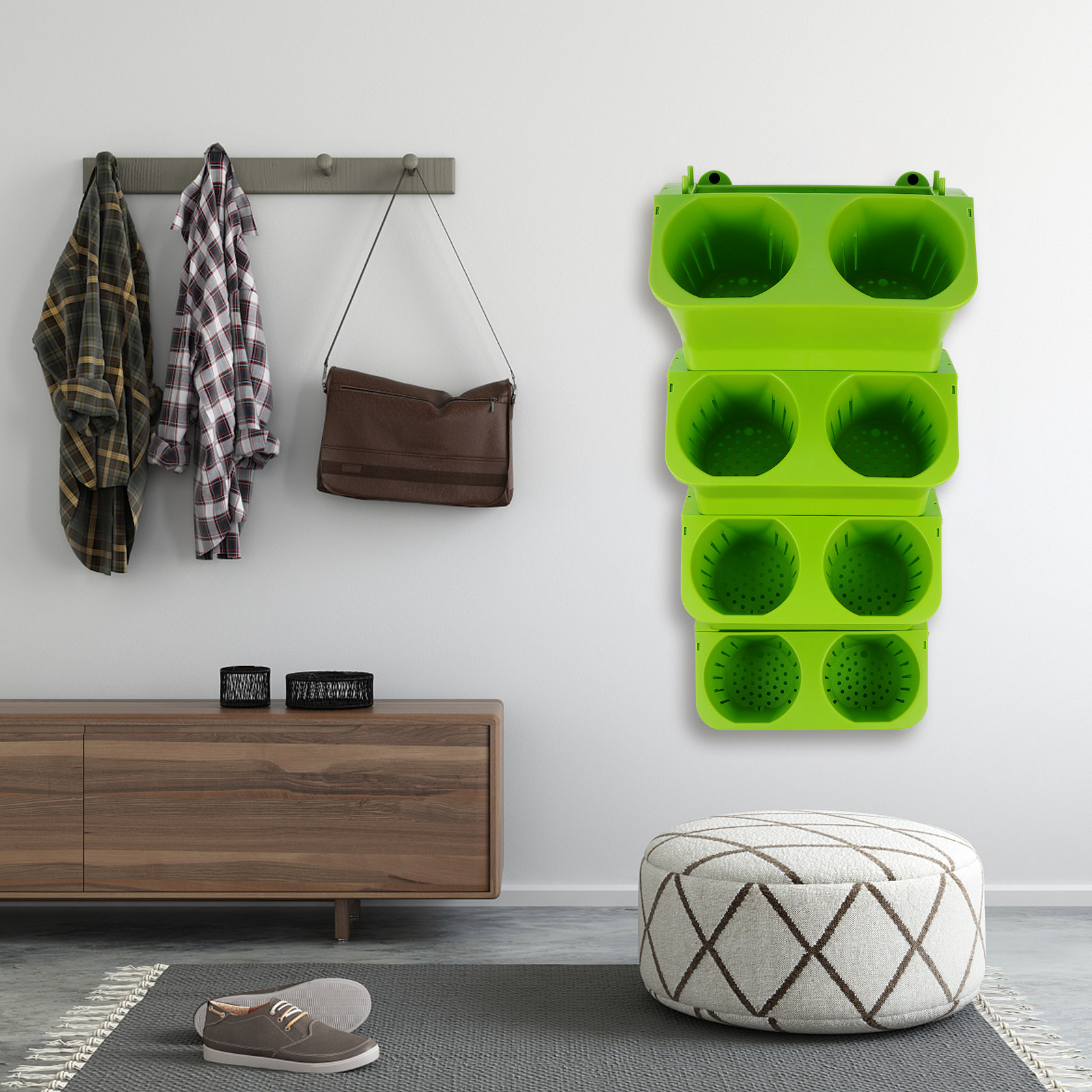 Vertical Wall Planter - 4Pcs Vertical Wall Planter Set Self