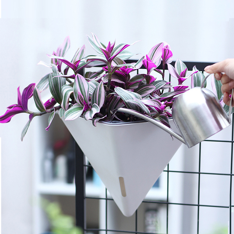 Vertical Wall Planter - Fashion Triangular Wall Mounted Flower Pots