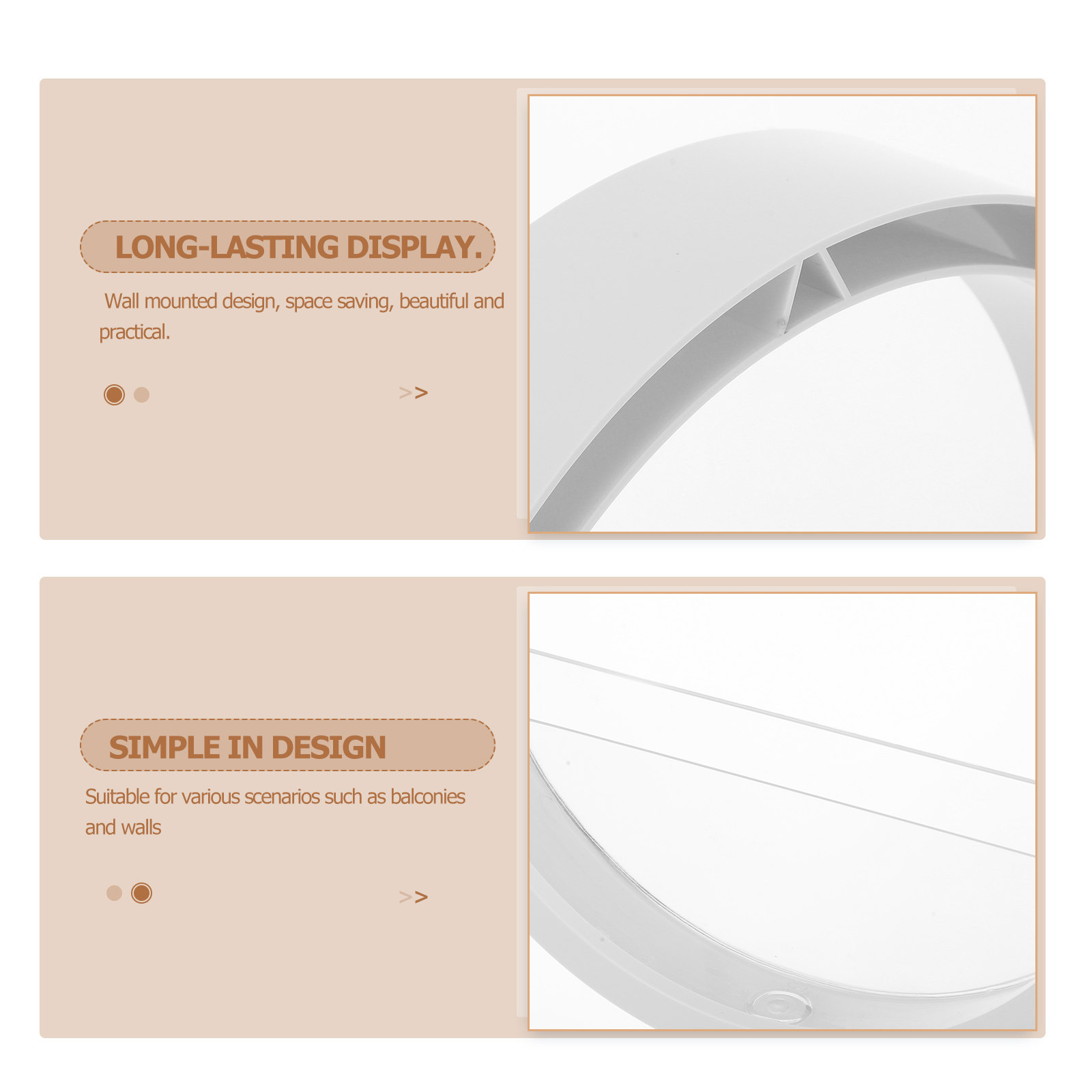 Wall Mount Vase Round Clear Hy - Vertical Wall Planter ulasan dan harga