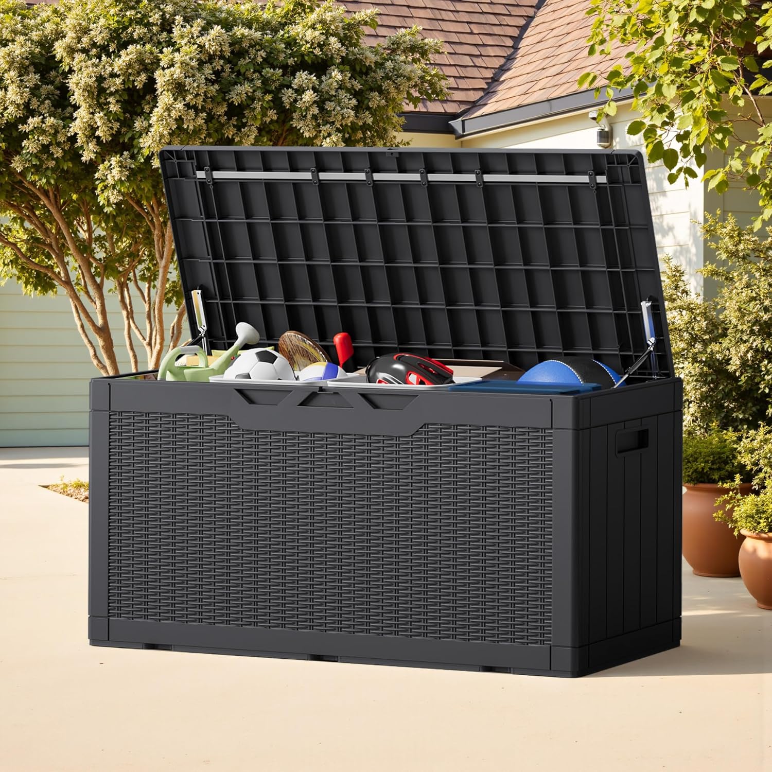 100 Gallon Outdoor Storage Box - Gardening Tools Images ulasan dan harga