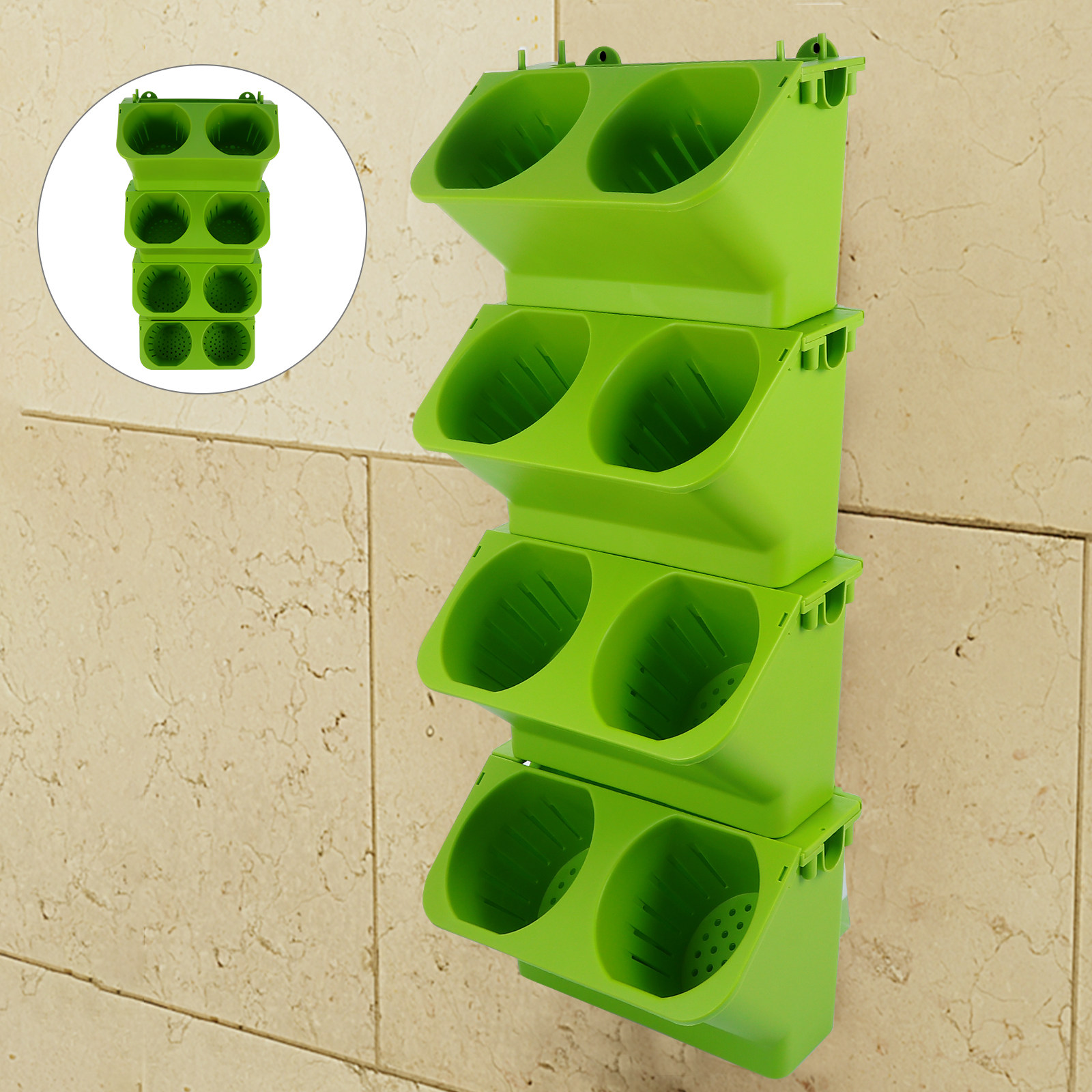 4Pcs Vertical Wall Planter Set - Vertical Wall Planter ulasan dan harga