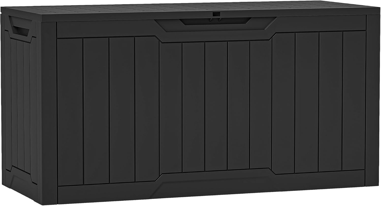80 Gallon Resin Deck Box with  - Gardening Tools Images ulasan dan harga
