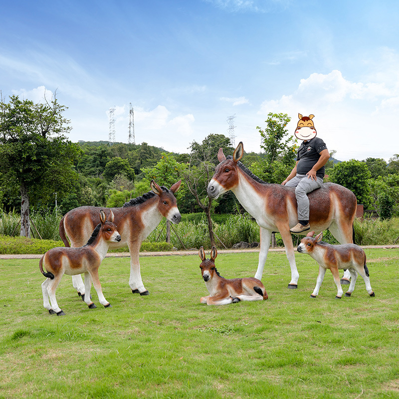 FRP simulation donkey sculptur - Gardening Tools Sketch ulasan dan harga