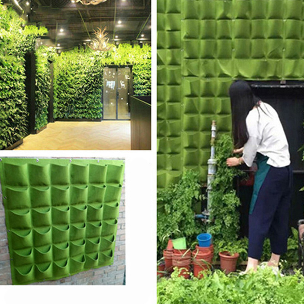 1Pcs Felt Wall Mounted Plantin - Vertical Wall Planter ulasan dan harga