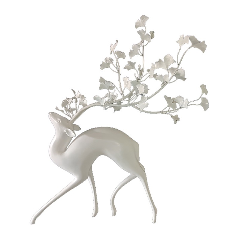 Deer sculpture metal ginkgo bi - Gardening Tools Sketch ulasan dan harga