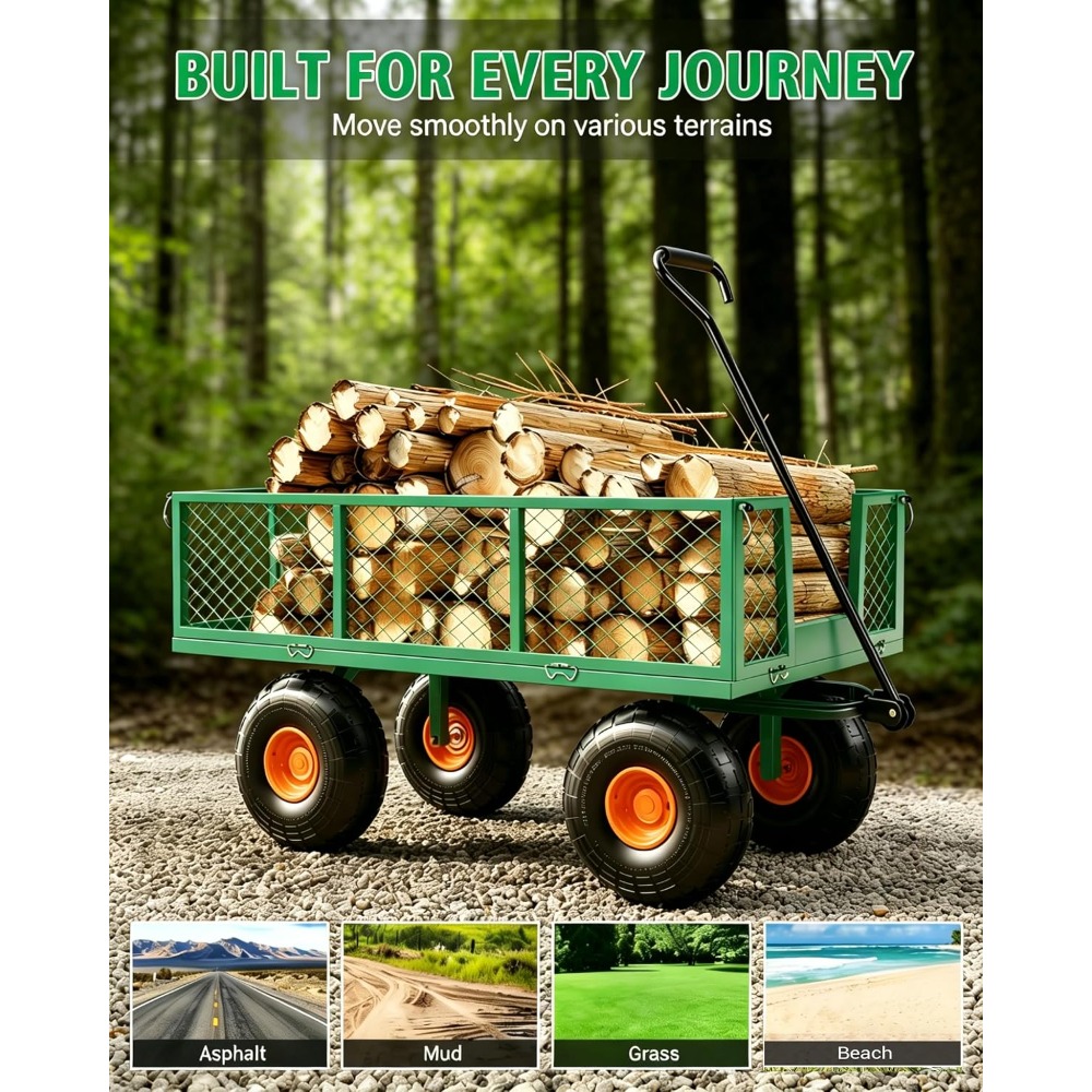 Heavy Duty Steel Garden Cart 5 - Gardening Tools Images ulasan dan harga