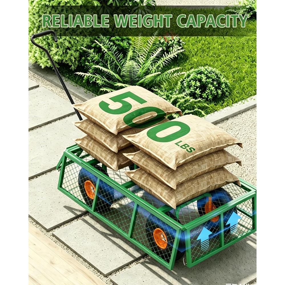 Heavy Duty Steel Garden Cart 5 - Gardening Tools Images ulasan dan harga