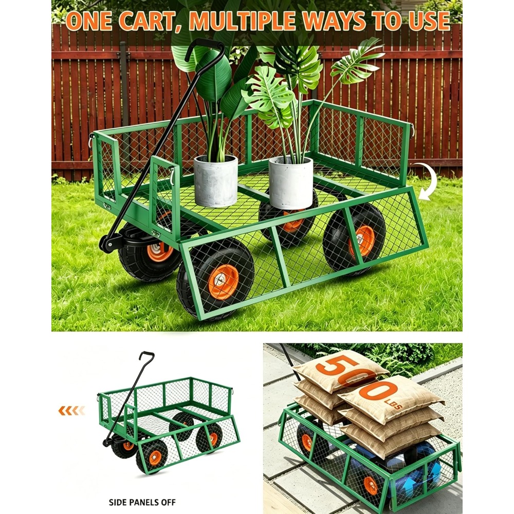 Heavy Duty Steel Garden Cart 5 - Gardening Tools Images ulasan dan harga