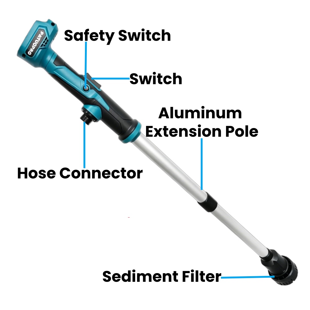 PATUOPRO Cordless Stick Transf - Gardening Tools China ulasan dan harga