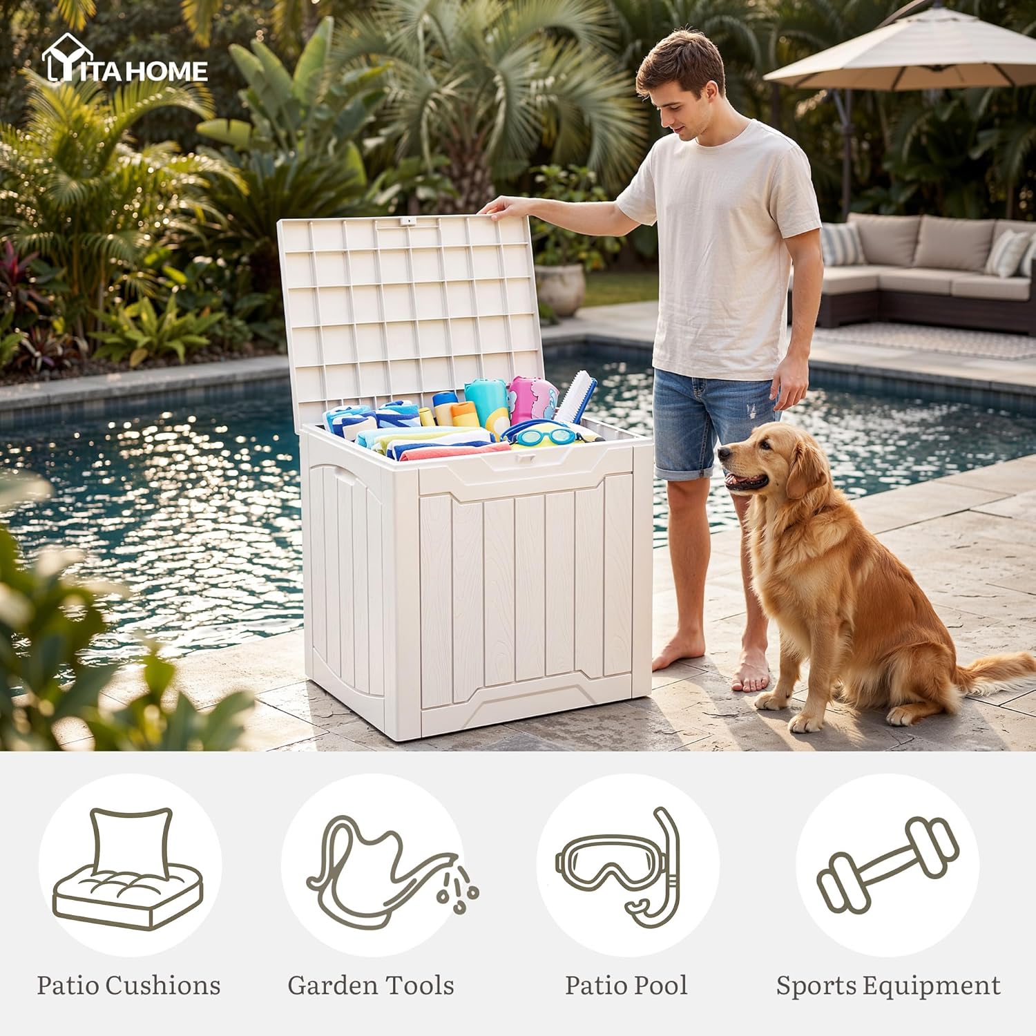 31 Gallon Deck Box Set of 2 Lo - Gardening Tools Images ulasan dan harga