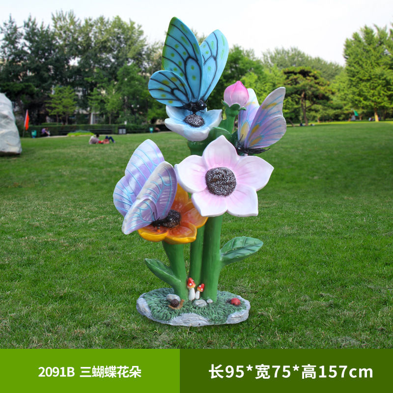 Outdoor butterfly flower sculp - Gardening Tools Sketch ulasan dan harga