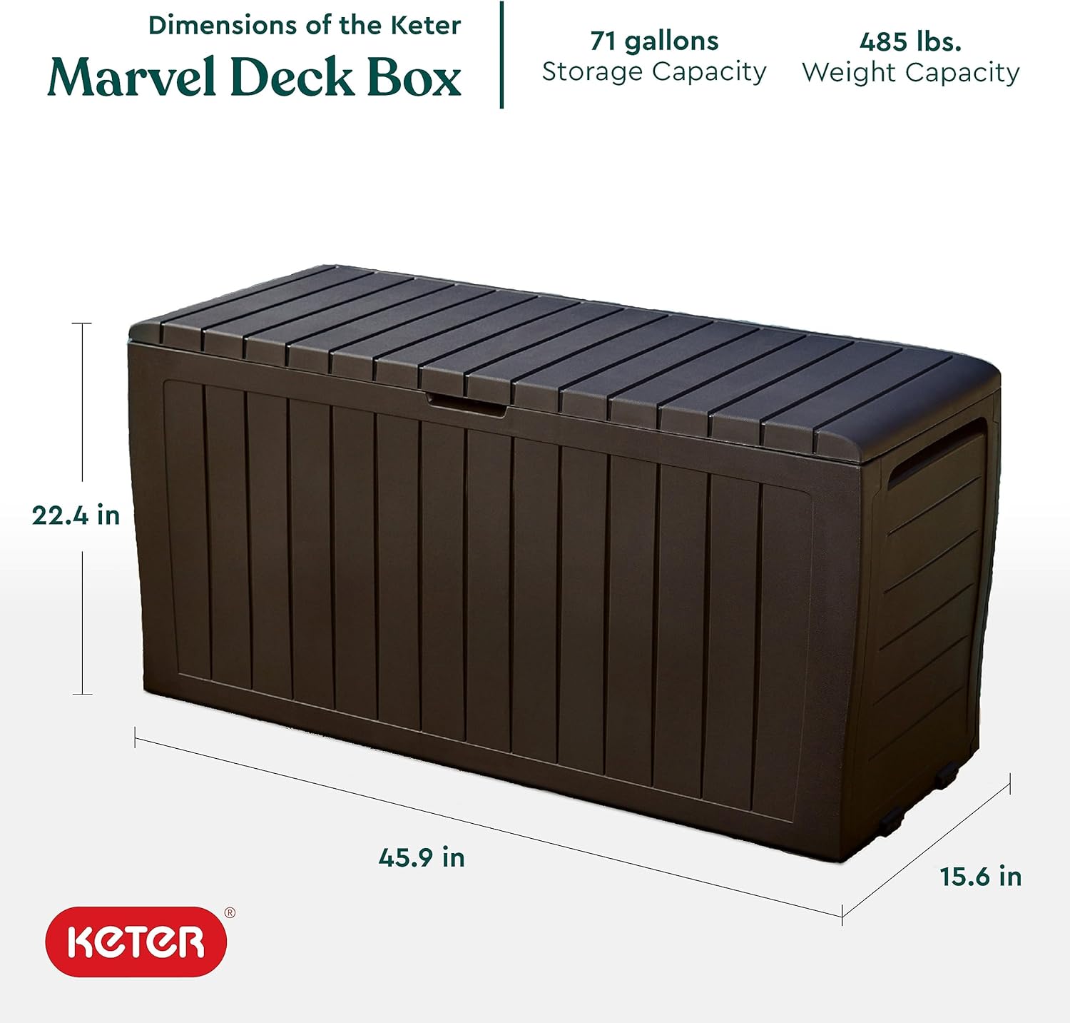 71 Gallon Outdoor Storage Box  - Gardening Tools Images ulasan dan harga