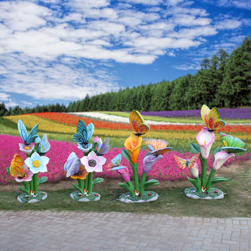Outdoor butterfly flower sculp - Gardening Tools Sketch ulasan dan harga