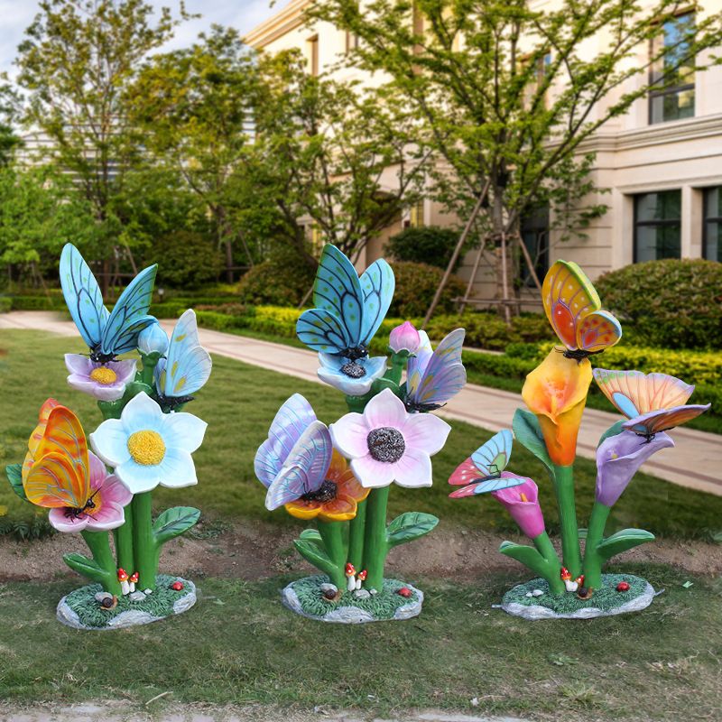 Outdoor butterfly flower sculp - Gardening Tools Sketch ulasan dan harga