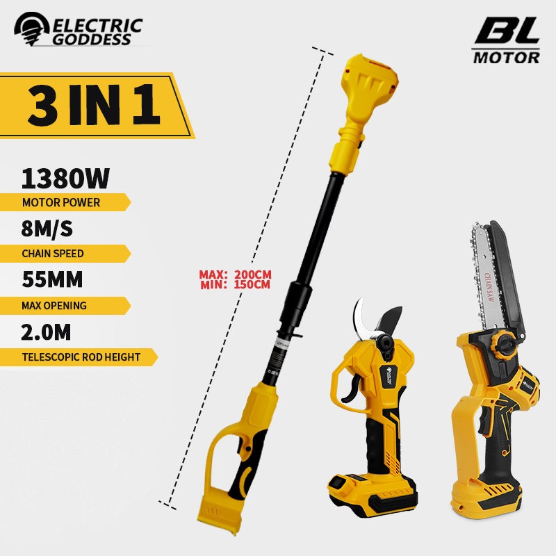 Brushless 6 Inch Electric Chai - Gardening Tools Basic ulasan dan harga