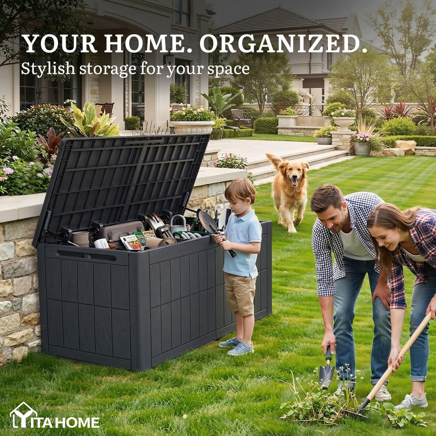 134 Gallon Outdoor Storage Box - Gardening Tools Images ulasan dan harga