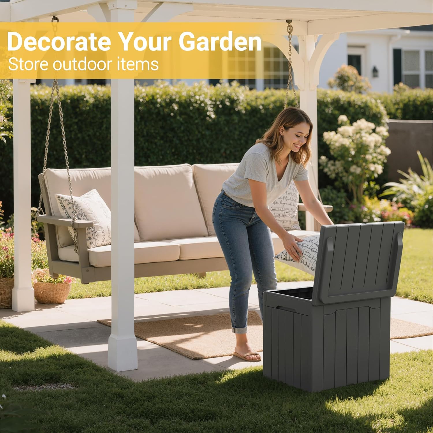 31 Gallon Outdoor Storage Box  - Gardening Tools Images ulasan dan harga