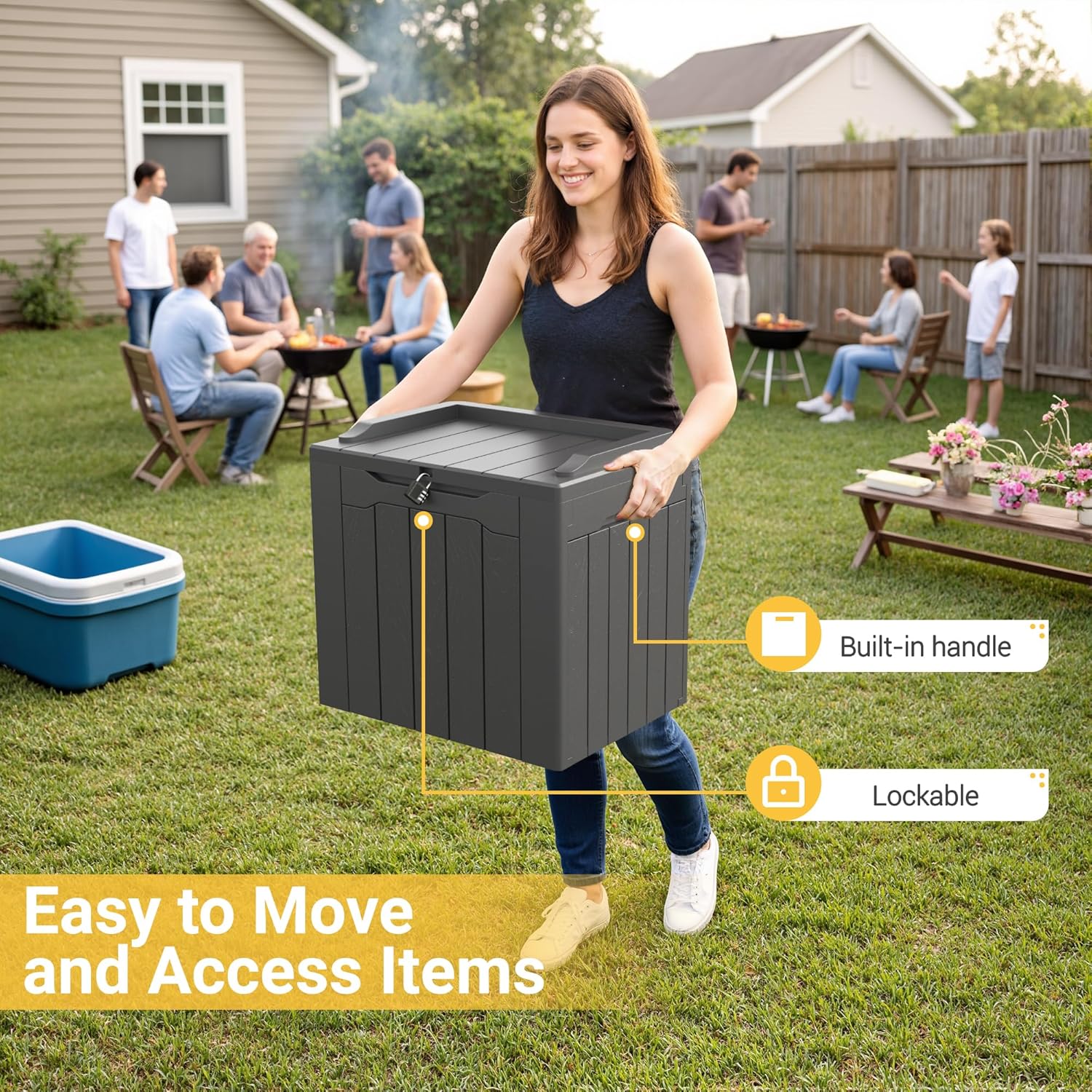 31 Gallon Outdoor Storage Box  - Gardening Tools Images ulasan dan harga