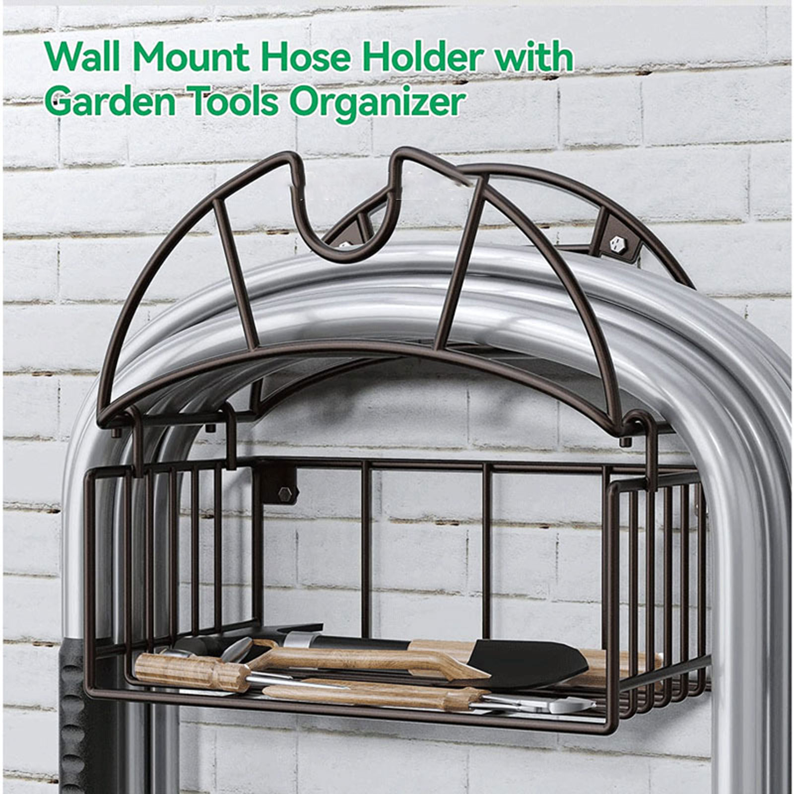 Wall Mount Garden Hose Holder  - Gardening Tools Rack ulasan dan harga
