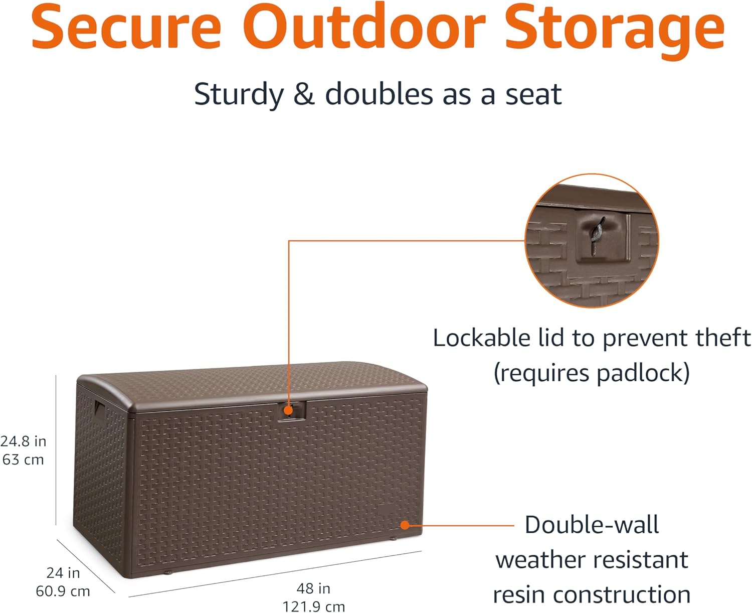 Outdoor Storage Deck Box 99 Ga - Gardening Tools Images ulasan dan harga